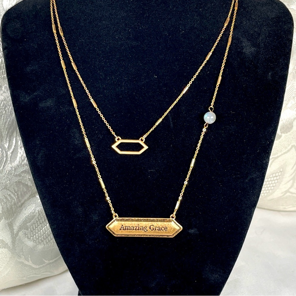 New! “Amazing Grace” 2 Necklace Set